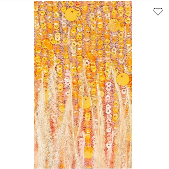 Nadine Merabi Cassie Sunset Feather Mini Dress - Picture 6 of 11